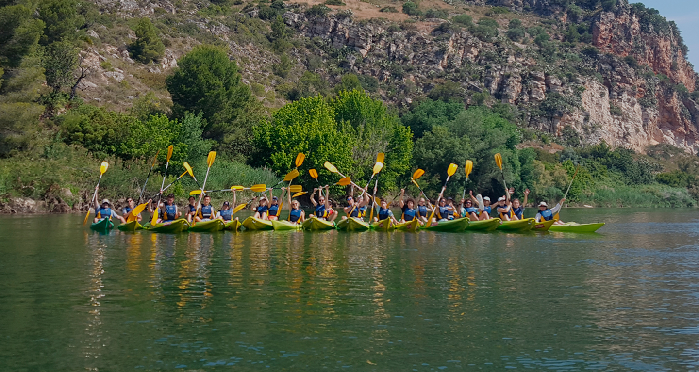 Descenso en kayac por el rio Ebro